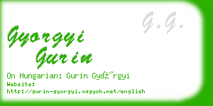 gyorgyi gurin business card